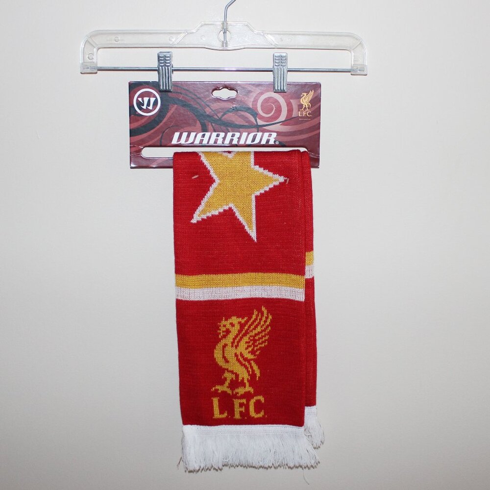 3/$55❤️Liverpool FC LFC Warrior Anfield Fan Football Scarf Five Stars Design